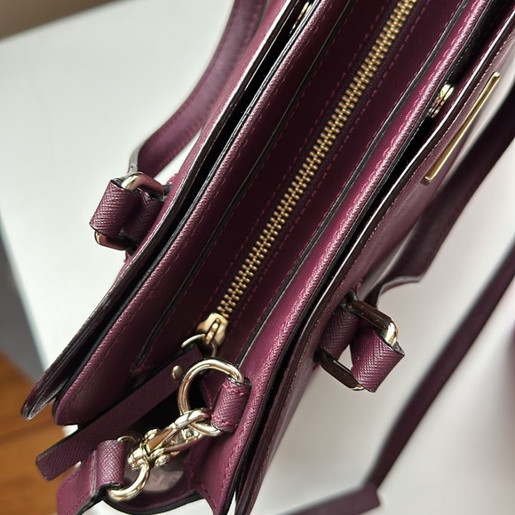 Burgundy Kate Spade Satchel Purse - Picture 6 of 14